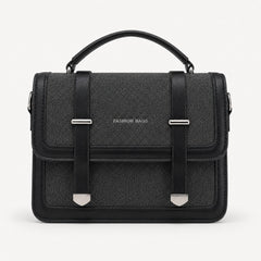 Bag Shoppe Women Black Fashion Bags Classic Satchel - Classic Versatile Bag for Office, College & Daily Use