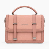 Bag Shoppe Women Pink Fashion & Bags Satchel - Feminine Polished Bag for College, Brunch & Daily Use