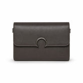 Bag Shoppe Women Grey Ungaro Horseshoe Ring Crossbody - Sophisticated Designer Sling for Office, Evening & Outings