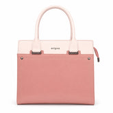 Bag Shoppe Women Pink Enigma Two-Tone Handbag - Elegant Feminine Bag for Office, Brunch & Special Occasions