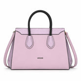 Bag Shoppe Women Purple Ettoli Snake-Trim Satchel - Luxe Feminine Bag for Office, Evening & Special Occasions