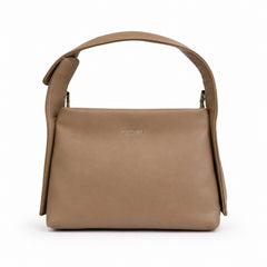Bag Shoppe Women Taupe Lizzie Soft Mini Handbag - Minimalist Chic Mini Bag for College, Outings & Daily Use