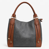 Bag Shoppe Women Dark Grey Tote Bag - Stylish Everyday Bag for Office, Travel & Daily Use