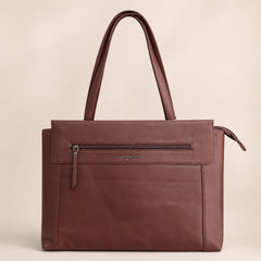 Bag Shoppe Women Brown Big Size Handbag - Spacious Everyday Bag for Office, Travel & Daily Use