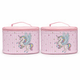 Bag Shoppe Women Pink Makeup Box - Spacious Cosmetic Storage Organizer for Travel & Daily Use