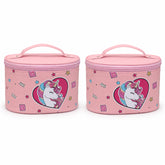 Bag Shoppe Women Pink Makeup Box - Spacious Cosmetic Storage Organizer for Travel & Daily Use