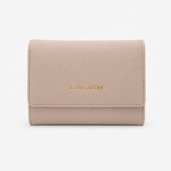 Bag Shoppe Women Beige Wallet - Compact Everyday Wallet for Cards, Cash & Daily Use