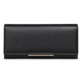 Bag Shoppe Women Black Wallet - Compact Everyday Wallet for Cards, Cash & Daily Use