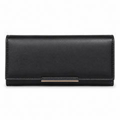 Bag Shoppe Women Black Wallet - Compact Everyday Wallet for Cards, Cash & Daily Use