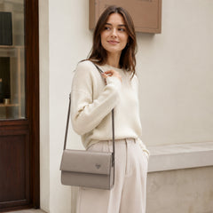 Bag Shoppe Women Grey Heart-Lock Sling Bag - Cool Neutral Sling for Office, Shopping & Daily Use