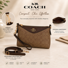 Coach Signature Crossbody Sling Bag – Elegant Everyday Essential