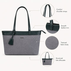 Bag Shoppe Women Peacock Blue Big Size Handbag - Spacious Everyday Bag for Office, Travel & Daily Use