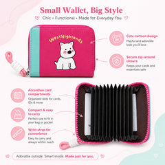 Bag Shoppe Women Dark Pink Wallet - Compact Everyday Wallet for Cards, Cash & Daily Use