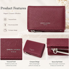 Bag Shoppe Women Maroon Wallet - Compact Everyday Wallet for Cards, Cash & Daily Use
