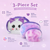 Bag Shoppe Women Purple Makeup Pouch - Compact Cosmetic Organizer for Travel & Daily Use