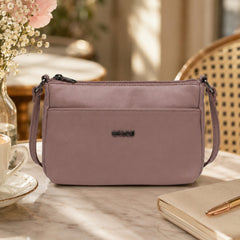 Bag Shoppe Women Pink Ettoli Smooth Crossbody Bag - Feminine Compact Sling for College, Brunch & Daily Use