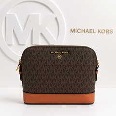 Michael Kors Signature Brown Crossbody Sling Bag with Adjustable Strap
