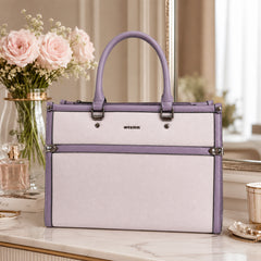 Bag Shoppe Women Purple Big Size Handbag - Spacious Everyday Bag for Office, Travel & Daily Use