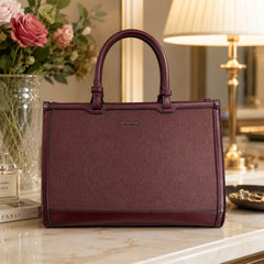Bag Shoppe Women Maroon Big Size Handbag - Spacious Everyday Bag for Office, Travel & Daily Use