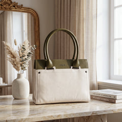 Bag Shoppe Women White Handbag - Stylish Everyday Bag for Office, Travel & Daily Use