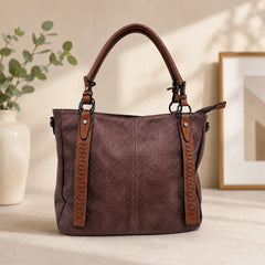 Bag Shoppe Women Brown Tote Bag - Stylish Everyday Bag for Office, Travel & Daily Use