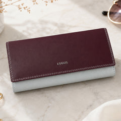 Bag Shoppe Women Maroon Wallet - Compact Everyday Wallet for Cards, Cash & Daily Use