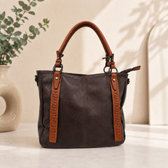 Bag Shoppe Women Coffee Tote Bag - Stylish Everyday Bag for Office, Travel & Daily Use