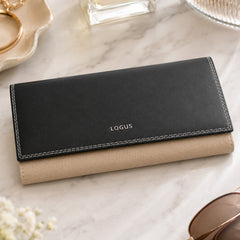Bag Shoppe Women Black Wallet - Compact Everyday Wallet for Cards, Cash & Daily Use
