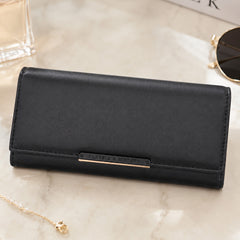 Bag Shoppe Women Black Wallet - Compact Everyday Wallet for Cards, Cash & Daily Use