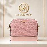 Michael Kors Signature Pink Crossbody Sling Bag with Adjustable Strap