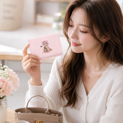 Bag Shoppe Cute Women Wallet - Compact Trifold Wallet with Cartoon Design, Card Slots & Cash Compartment