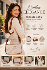 MK Elegant 3-in-1 Designer Crossbody Purse Set