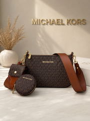Michael Kors inspired 3-in-1 Signature Crossbody Purse