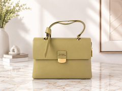 Classic Pista Green Top Handle Sling Bag
