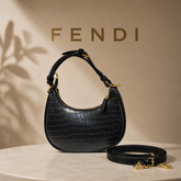 Women’s Croc Texture Shoulder & Sling Bag (Double belt options)– Superior Quality Assured