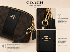 Coach Signature Sling Bag – Brown & Black Color Combination