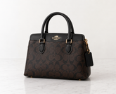 COACH Signature Monogram Satchel Bag