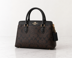 COACH Signature Monogram Satchel Bag