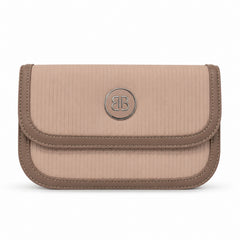 Bag Shoppe Women Beige BB Classic Ribbed Sling Bag - Understated Versatile Sling for Office, Shopping & Daily Use