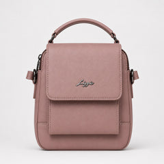 Bag Shoppe Women Pink Lizzie Flap Backpack - Chic Everyday Sling Bag for College, Travel & Daily Use