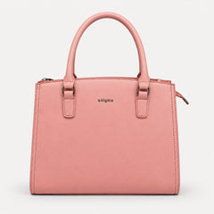 Bag Shoppe Women Pink Enigma Large Structured Handbag - Powerful Feminine Bag for Office, Travel & Outings