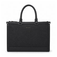 Bag Shoppe Women Black Big Size Handbag - Spacious Everyday Bag for Office, Travel & Daily Use