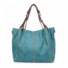 Bag Shoppe Women Blue Tote Bag - Stylish Everyday Bag for Office, Travel & Daily Use