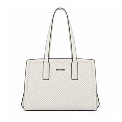 Bag Shoppe Women Off White Big Size Handbag - Spacious Everyday Bag for Office, Travel & Daily Use