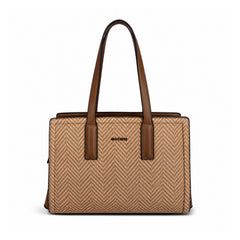 Bag Shoppe Women Brown Big Size Handbag - Spacious Everyday Bag for Office, Travel & Daily Use
