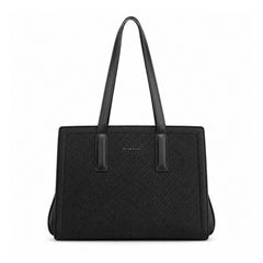Bag Shoppe Women Black Big Size Handbag - Spacious Everyday Bag for Office, Travel & Daily Use