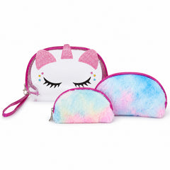 Bag Shoppe Women Hot Pink Makeup Pouch - Compact Cosmetic Organizer for Travel & Daily Use