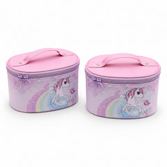 Bag Shoppe Women Pink Makeup Box - Spacious Cosmetic Storage Organizer for Travel & Daily Use