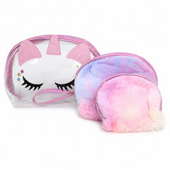 Bag Shoppe Women Light Pink Makeup Pouch - Compact Cosmetic Organizer for Travel & Daily Use