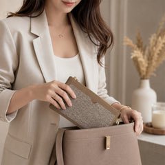 Bag Shoppe Women Brown Simple & Classic Long Wallet - Warm Timeless Wallet for Office, Shopping & Daily Use